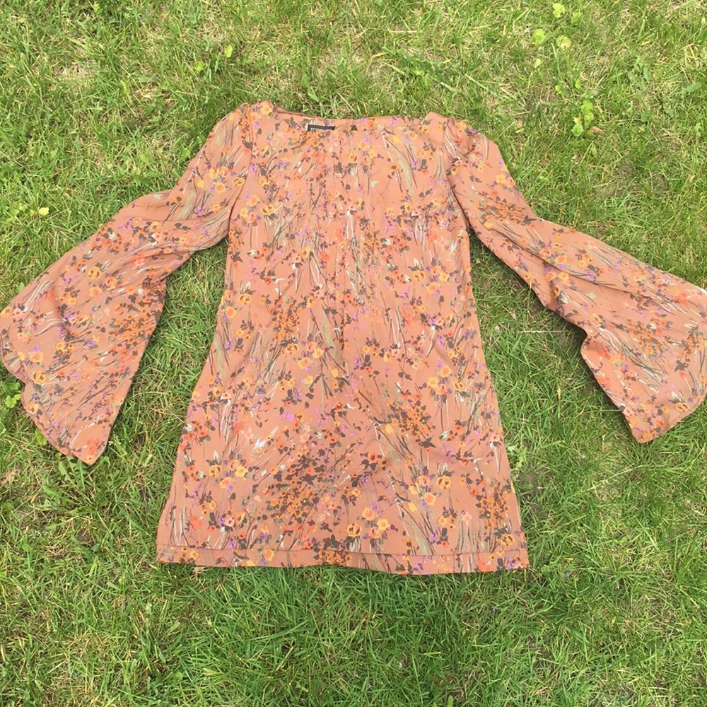 Retro inspired topshop floral dress